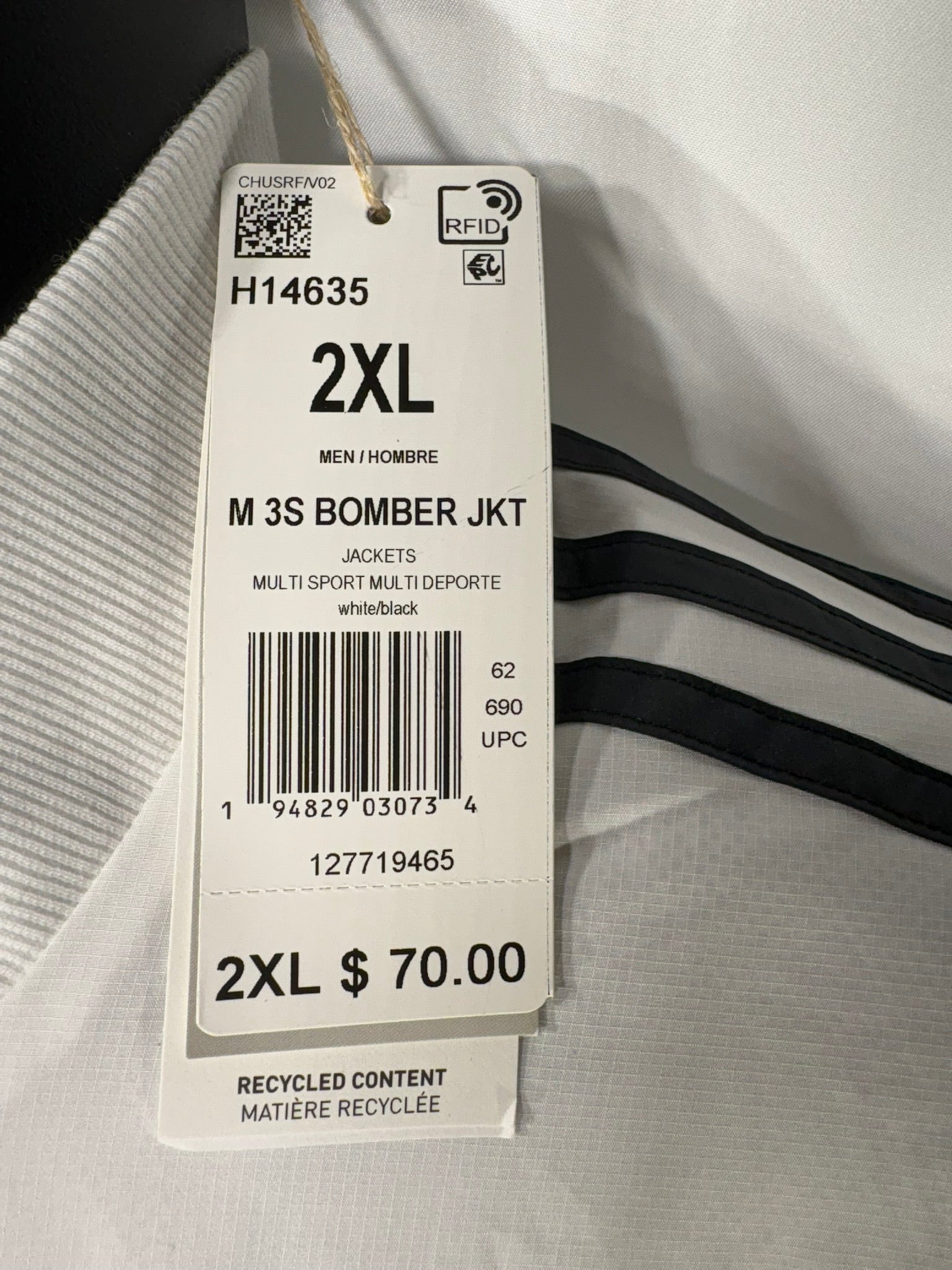 Long Sleeve Adidas All Weather Jacket